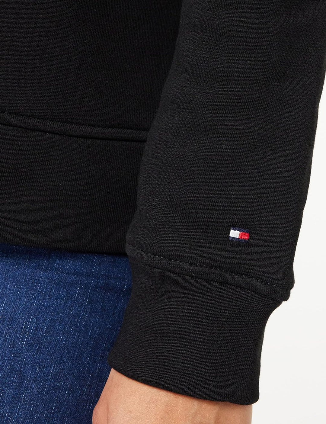 Tommy Hilfiger Damen Hoodie mit Kapuze S Schwarz, S Schwarz