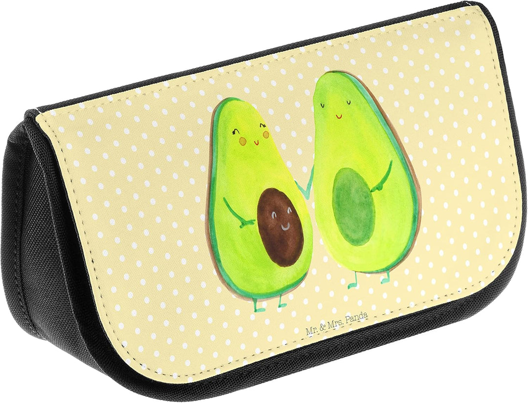 Mr. & Mrs. Panda Kosmetiktasche Avocado Pärchen - Geschenk, Kosmetikbeutel, Gesund, Vegan, Avocados,