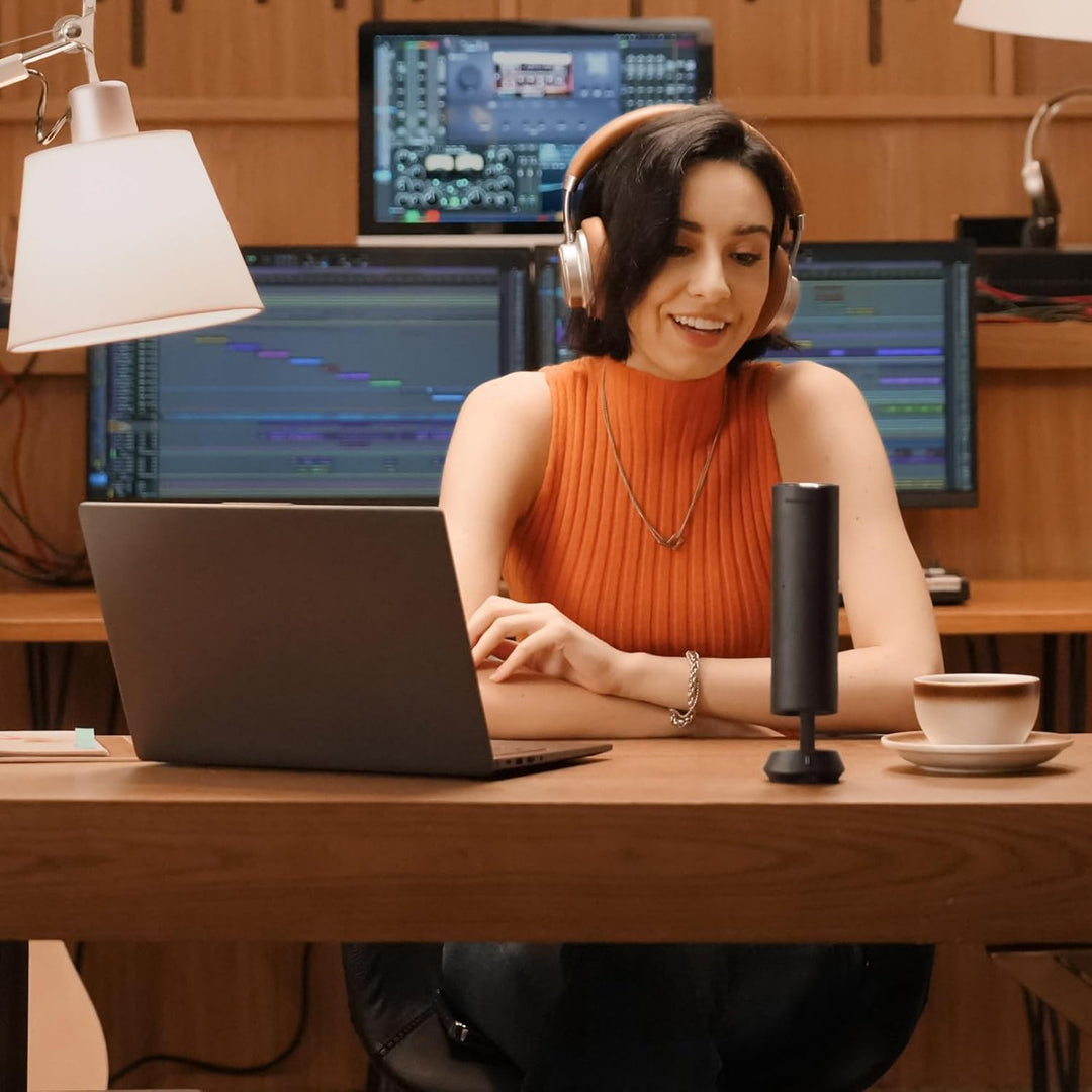 Insta360 Wave Graphitschwarz - KI-Freisprecheinrichtung, Bluetooth, Sprachrekorder, 8 Noise-Cancelli