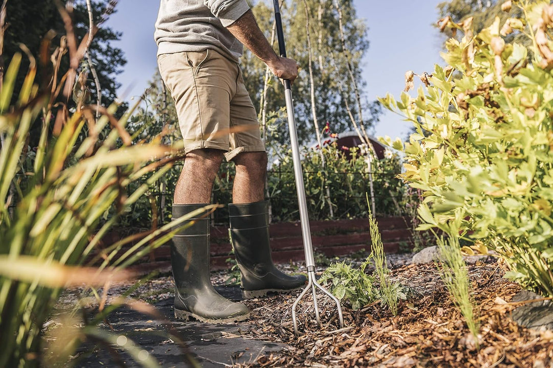 Fiskars Grubber, Länge: 165 cm, Stahlzinken/Aluminium-Stiel, Grau/Schwarz, Ergonomic, 1001301, Grubb