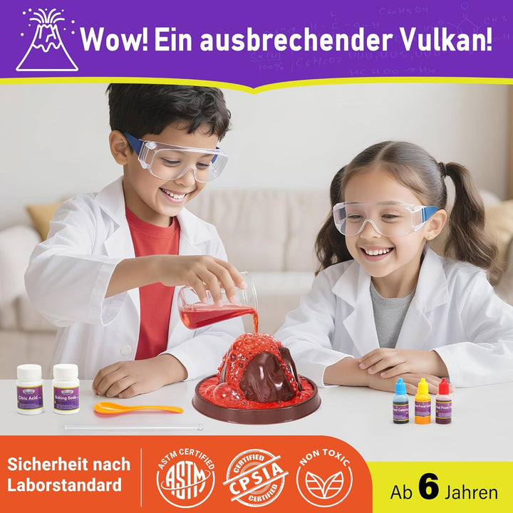 BenBen 60+ Experimente für Kinder ab 6 7 8 9 10, Wissenschaft Experimentierkasten für Kinder, STEM S
