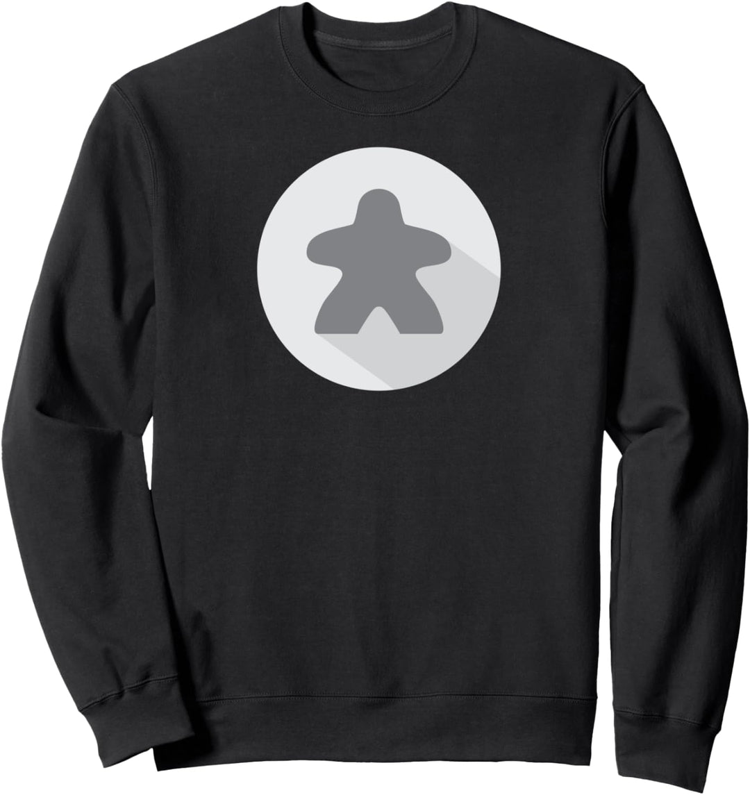 Grey Meeple Board Game T-Shirt Grau Player T-Shirt Sweatshirt