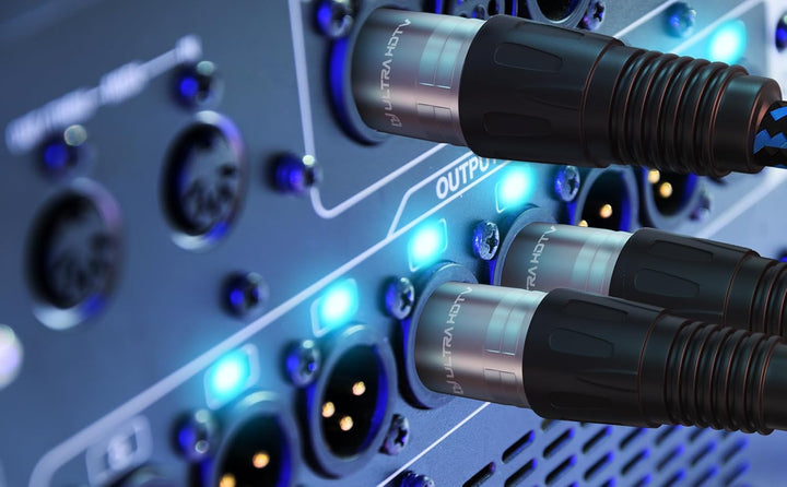 Ultra HDTV 5m XLR HiFi Audio Kabel – XLR Stecker auf Buchse – Robuste Metallstecker mit Einrast-Mech