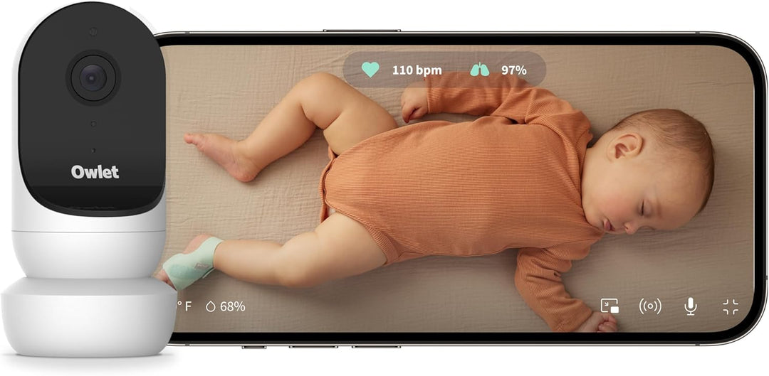 OWLET Cam 2 - Babyphone mit Kamera - mobiles Videobabyphone- steuerbar via App, reagiert auf Bewegun