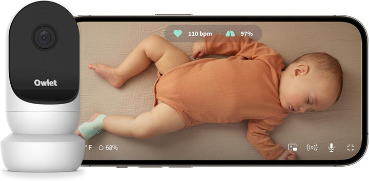 OWLET Cam 2 - Babyphone mit Kamera - mobiles Videobabyphone- steuerbar via App, reagiert auf Bewegun