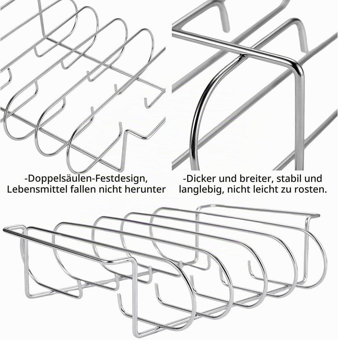 Spareribs Halter Grill, Rippchenhalter Spareribs, Rippchenhalter Grillen, Halter BBQ Grill, Rib Hold