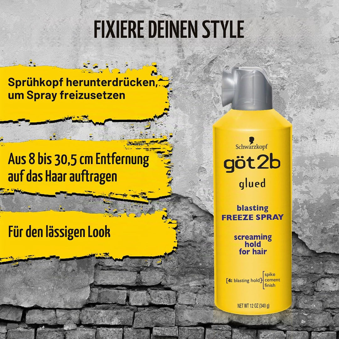 Got2b Glued Blasting Freeze Spray, 12 Ounce by Got2b 340 g (1er Pack), 340 g (1er Pack)