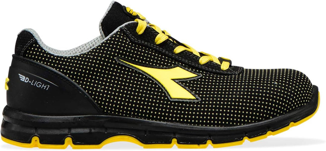 Diadora Herren Run Atom Low S3 SRC ESD, C0401 Schwarz Gelb Utility, 41 EU