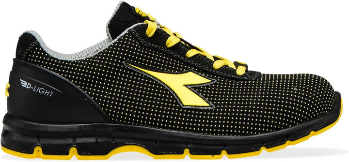 Diadora Herren Run Atom Low S3 SRC ESD, C0401 Schwarz Gelb Utility, 41 EU
