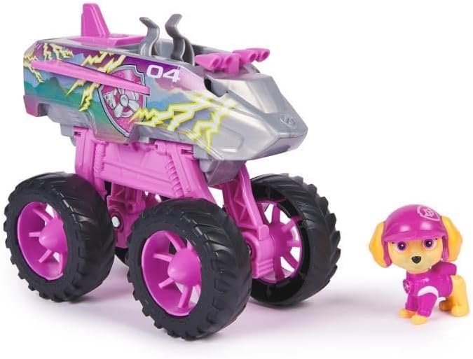PAW PATROL Rescue Wheels - Skyes Flug-Monstertruck mit Verwandlung in Jet-Modus und Skye Hundefigur,