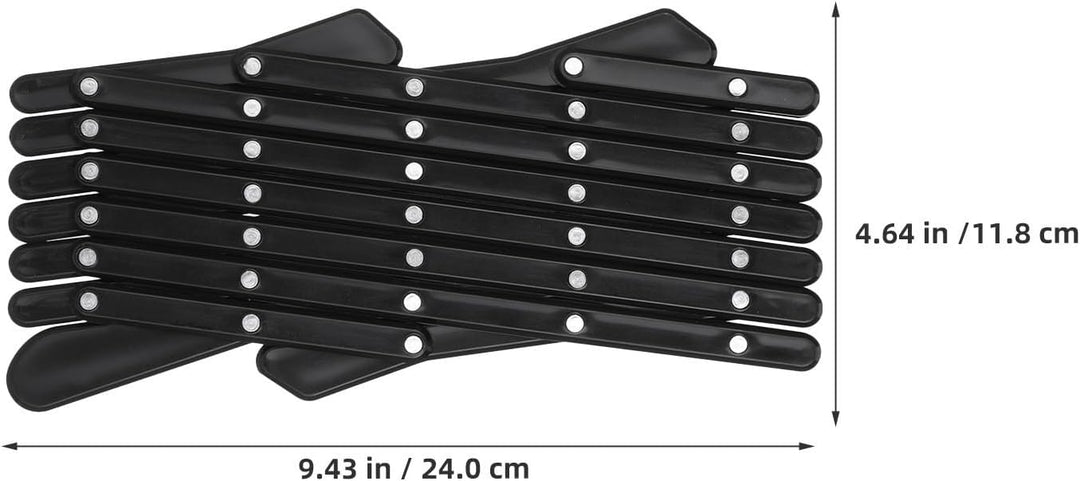 SHINEOFI 2 Stück Auto Haustierbarriere aus Pp Schwarzes Fenstergitter für Hunde mit Flexiblem Sitz u