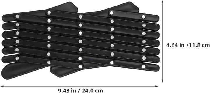 SHINEOFI 2 Stück Auto Haustierbarriere aus Pp Schwarzes Fenstergitter für Hunde mit Flexiblem Sitz u