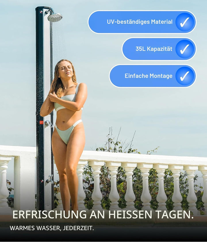 Viesta VSS35FS 35L mit Fussdusche Solardusche,