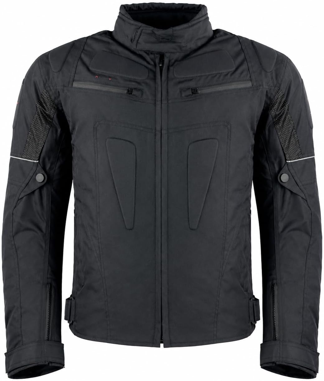 ROLEFF RACEWEAR Motorradjacke Riga, Schwarz, Grösse M