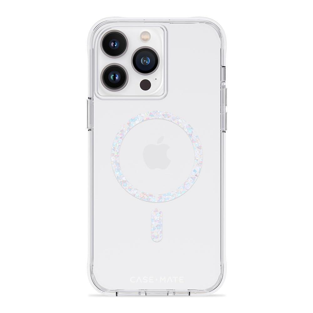 Case-Mate iPhone 14 Pro Max Hülle – Clear Twinkle Diamond [3 m Fallschutz] [Kompatibel mit MagSafe]