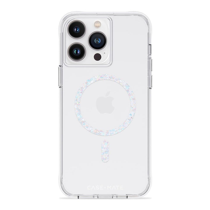 Case-Mate iPhone 14 Pro Max Hülle – Clear Twinkle Diamond [3 m Fallschutz] [Kompatibel mit MagSafe]