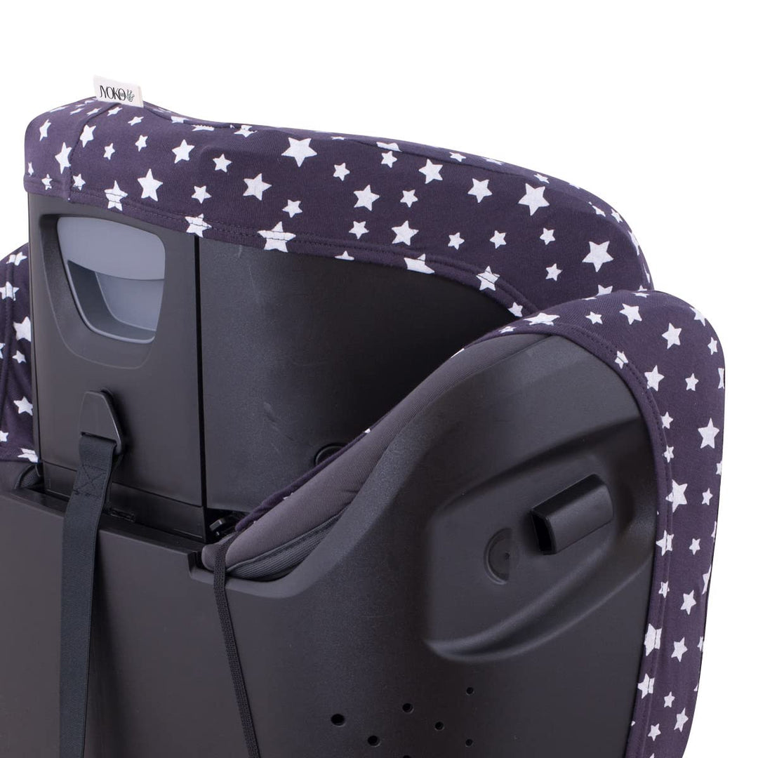 JYOKO Kids Bezug kompatibel mit Britax Romer Kidfix, aus Baumwolle (Romer Kidfix I-Size, Winter Sky)