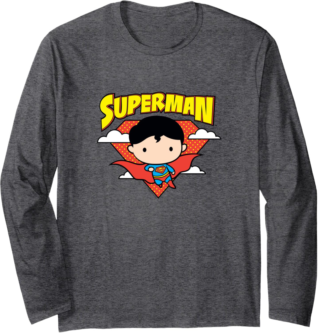 Superman Cute Chibi Langarmshirt