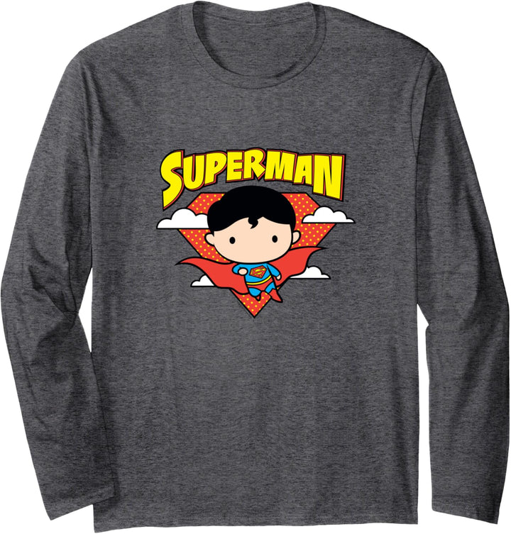 Superman Cute Chibi Langarmshirt