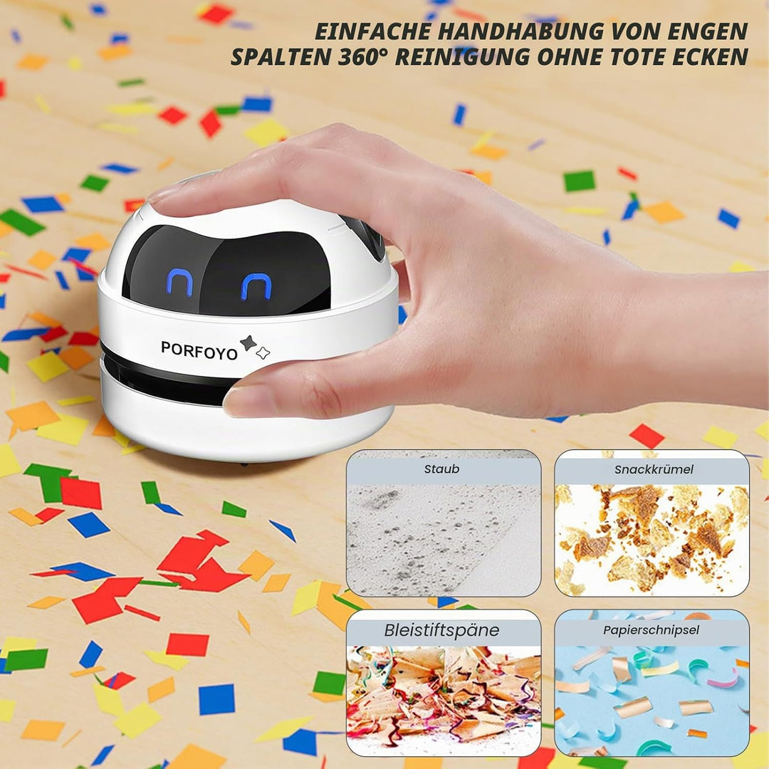 Tischstaubsauger, 2 Stück Mini Staubsauger, Tragbar Tischstaubsauger, Tisch Staubsauger USB Wiederau