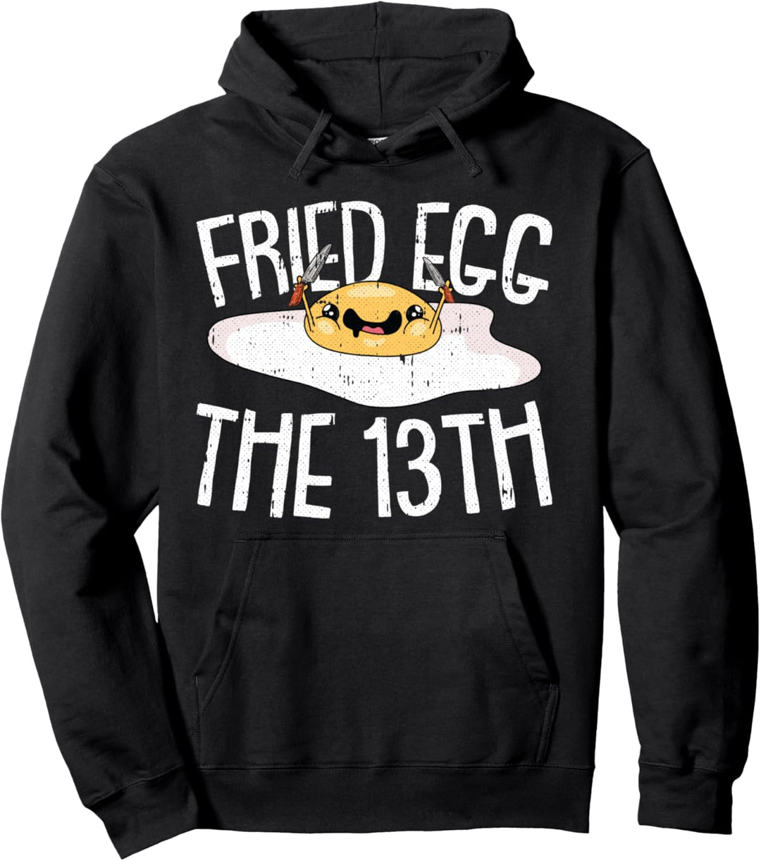 Fried Egg The 13th Lazy Halloween-Kostüm, lustiges Wortspiel Humor Pullover Hoodie