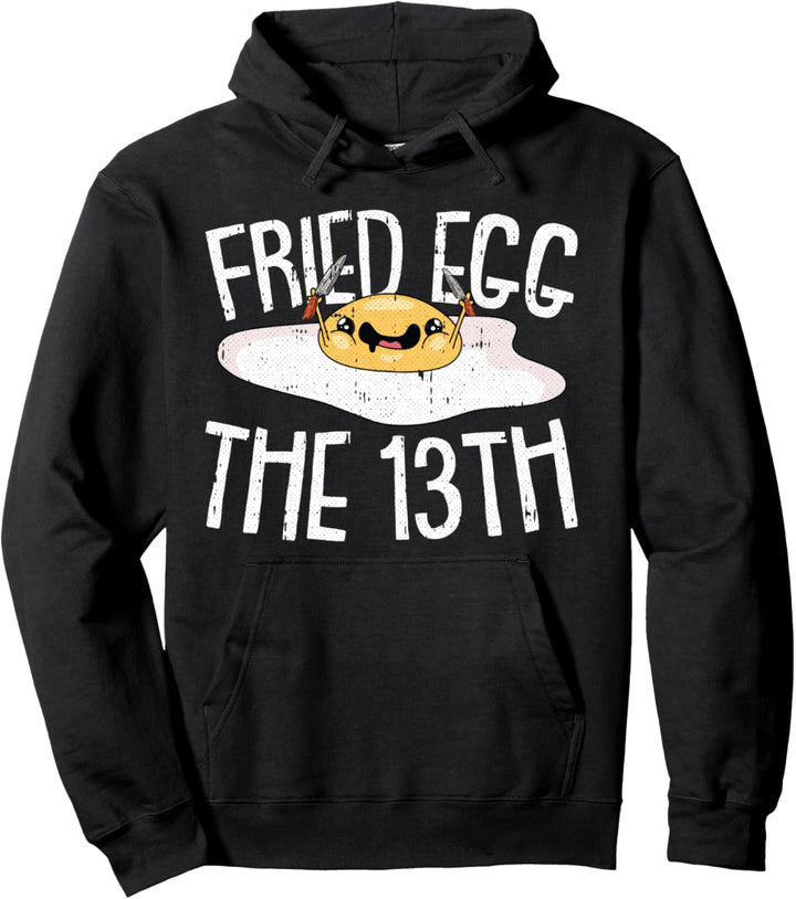 Fried Egg The 13th Lazy Halloween-Kostüm, lustiges Wortspiel Humor Pullover Hoodie