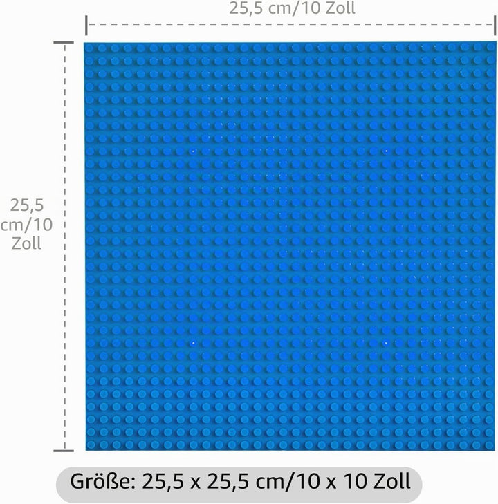 WYSWYG Bauplatten-Set 6 Stück, 25 * 25cm Platten, blau Dunkelblau, Dunkelblau