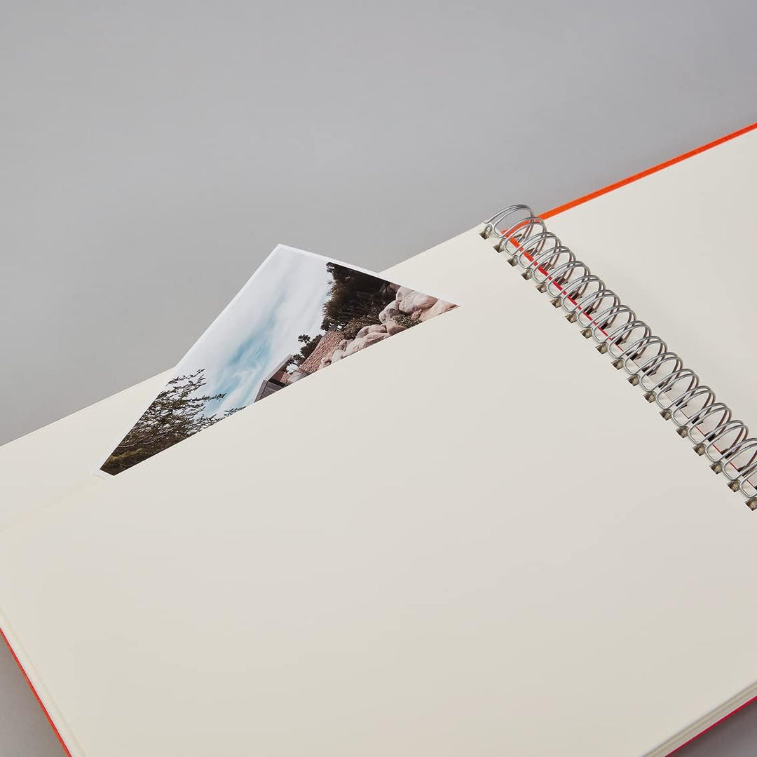 Semikolon 352996 Spiral Album Maxi Mucho - 34,5x30 cm - Fotoalbum, 90 Seiten cremeweiss, Fotobuch, b