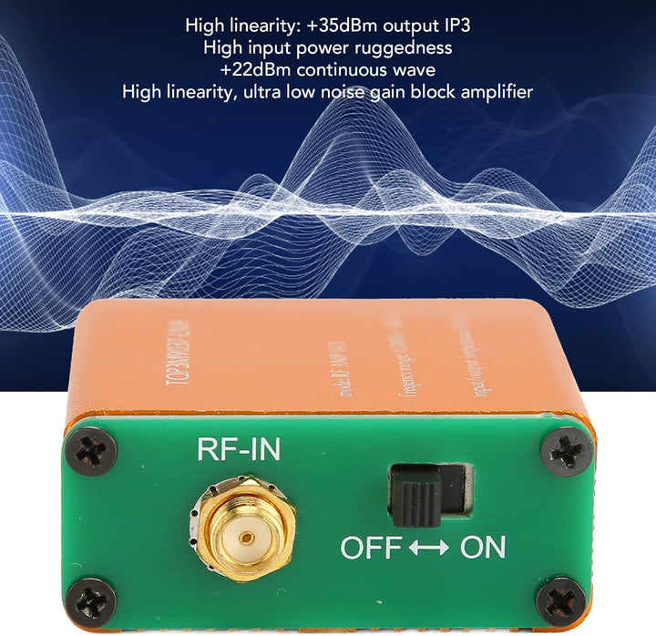 Rauscharmer 0,1 MHz 6 GHz Verstärker, 20 dB LNA Verstärker mit Hoher Verstärkung für Kurzwelle, UKW