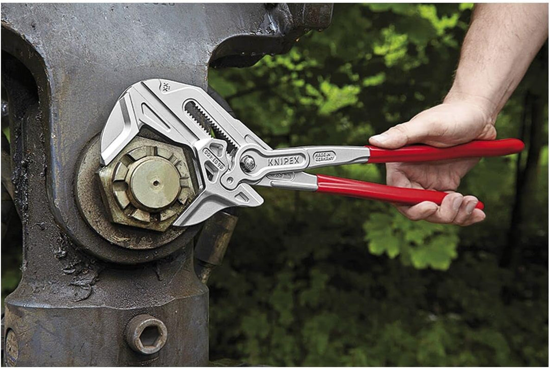KNIPEX Zangenschlüssel, Multi-Schraubenschlüssel, Chrom-Vanadium, Rostschutz verchromt, 250 mm, 86 0