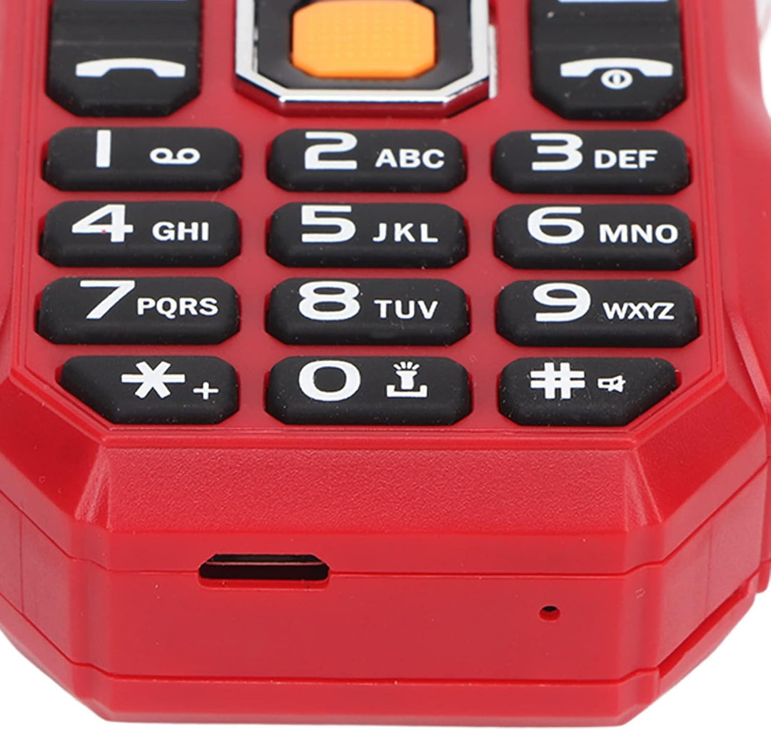 Senioren-Handy, 1,8-Zoll-Handy mit Starker Taschenlampe, Vollständiger Sprachassistent, Extra Langer