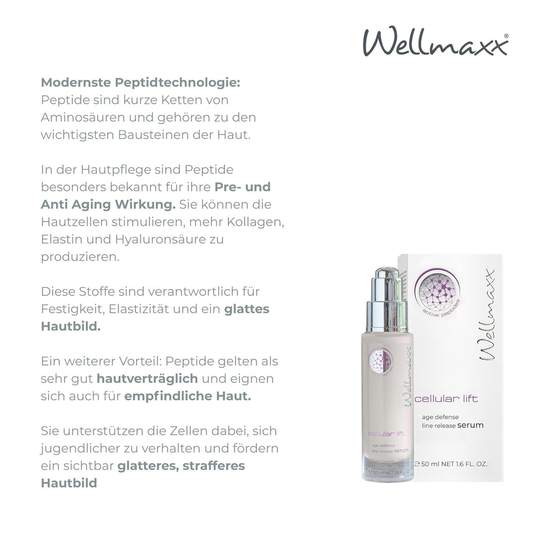 Wellmaxx cellular lift age defense line release serum