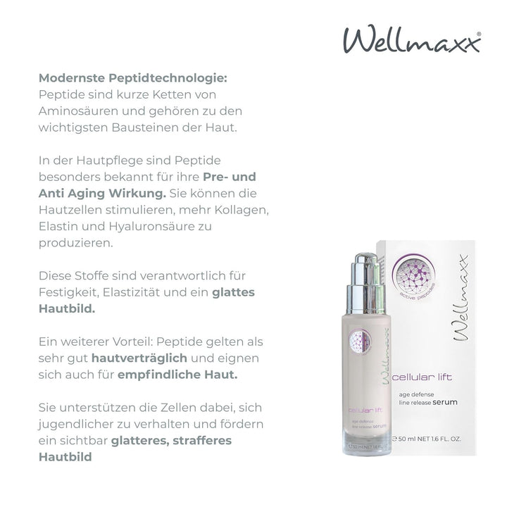 Wellmaxx cellular lift age defense line release serum