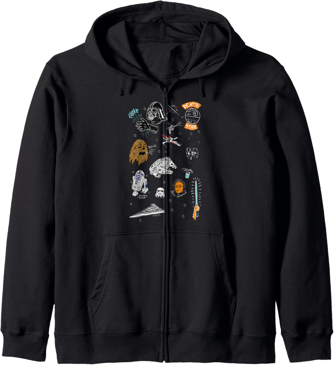 Star Wars Cartoon Characters Kapuzenjacke