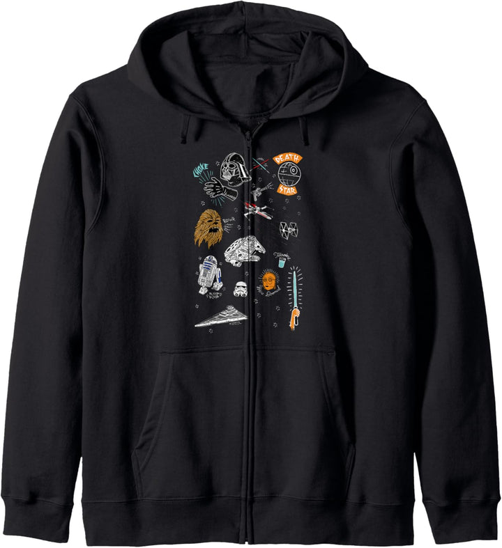 Star Wars Cartoon Characters Kapuzenjacke