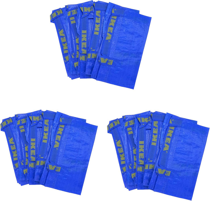 IKEA - 15 x Frakta blau grosse Taschen - Ideal für Shopping, Wäsche & Speicher 15-Pack Blau, 15-Pack
