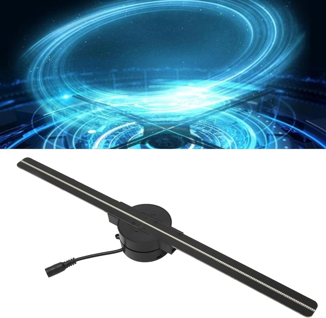 3D Holographic Projector WiFi 16.5 Inch 2000 X 224 with 224 LED Light Beads Hologram Fan LED Ceiling