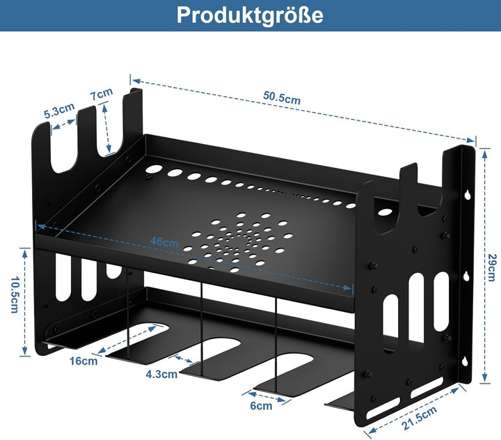 JYiuog Werkzeugspeicher Wandhalterung,Werkzeugregal für Makita Ladegerät DC18SF DC18RC,18V/14.4V Akk