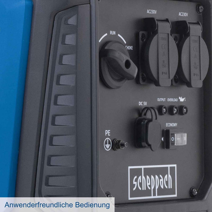Scheppach Inverter Benzin Stromerzeuger SG2500i Stromgenerator Notstromaggregat | mit Invertertechni