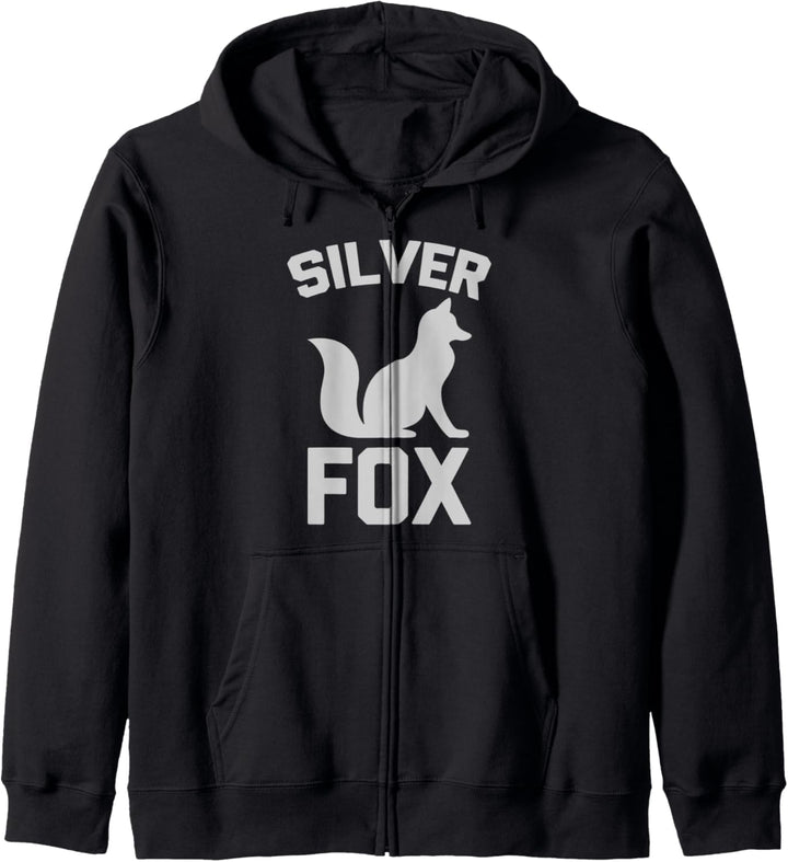 Silver Fox T-Shirt Lustig Spruch sarkastisch Lustiges Shirt für Herren Kapuzenjacke