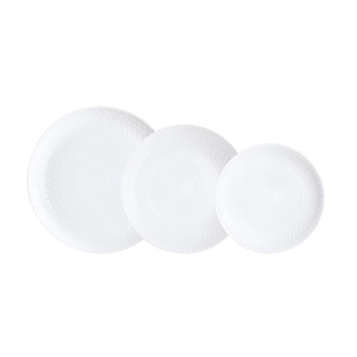 Luminarc Pampille Weiss Opal Geschirr 18 Stück - 6 Personen Weiss