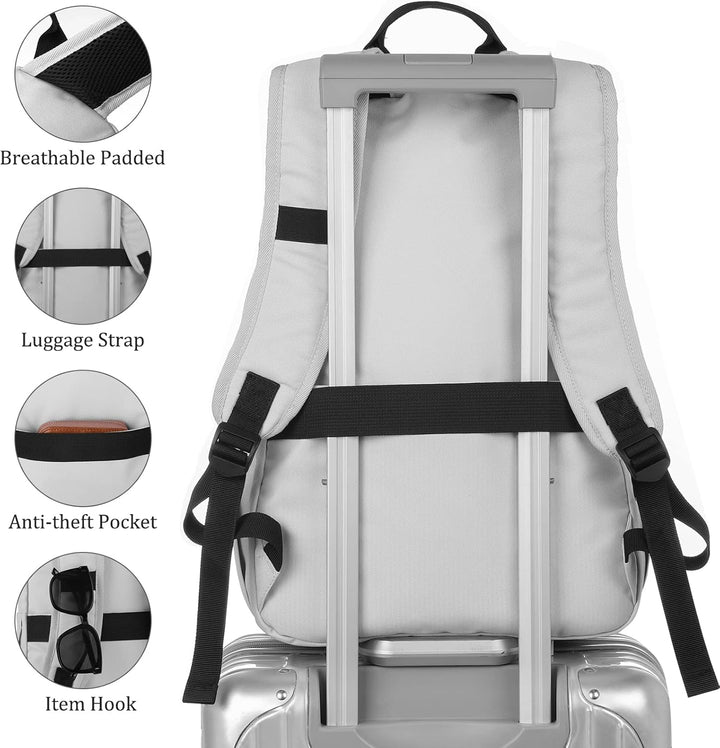 YAMTION Schulrucksack Teenager Jungen & Mädchen für 17.3 Zoll,Laptop Rucksack Damen Schulranzen Frau