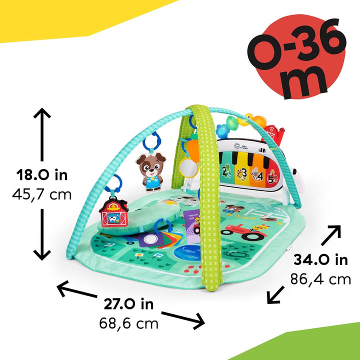 Baby Einstein Farm Explorers 4-in-1 Kickin' Tunes Musical Meadow Musik- & Sprachentdeckungs-Spielbog