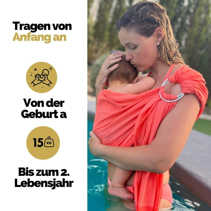 Amarsupiel | Baby-Wasserträger | Baby Wasser Schultergurt | Ultraschnell trocknende | Ergonomische B