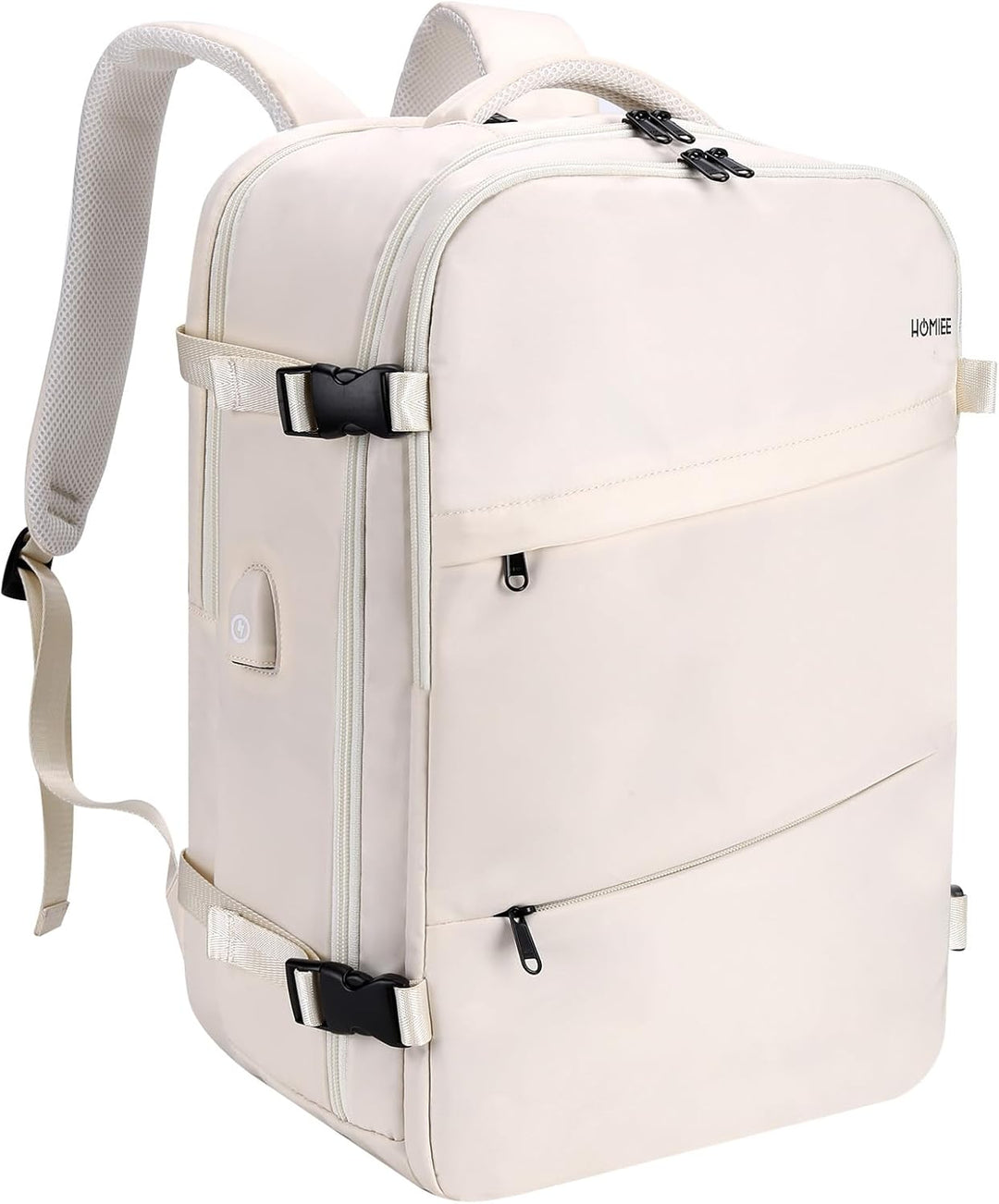 HOMIEE Reiserucksack Damen, 40L Flugzeug Handgepäck Rucksack Lufthansa, 17 Zoll Laptop Rucksack für