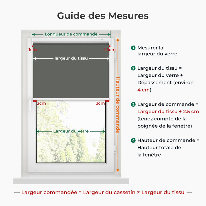 Allesin Wiederaufladbare Verdunklungsrollo ohne Bohren, (50x100cm,Anthrazit) Elektrische Rollo Innen