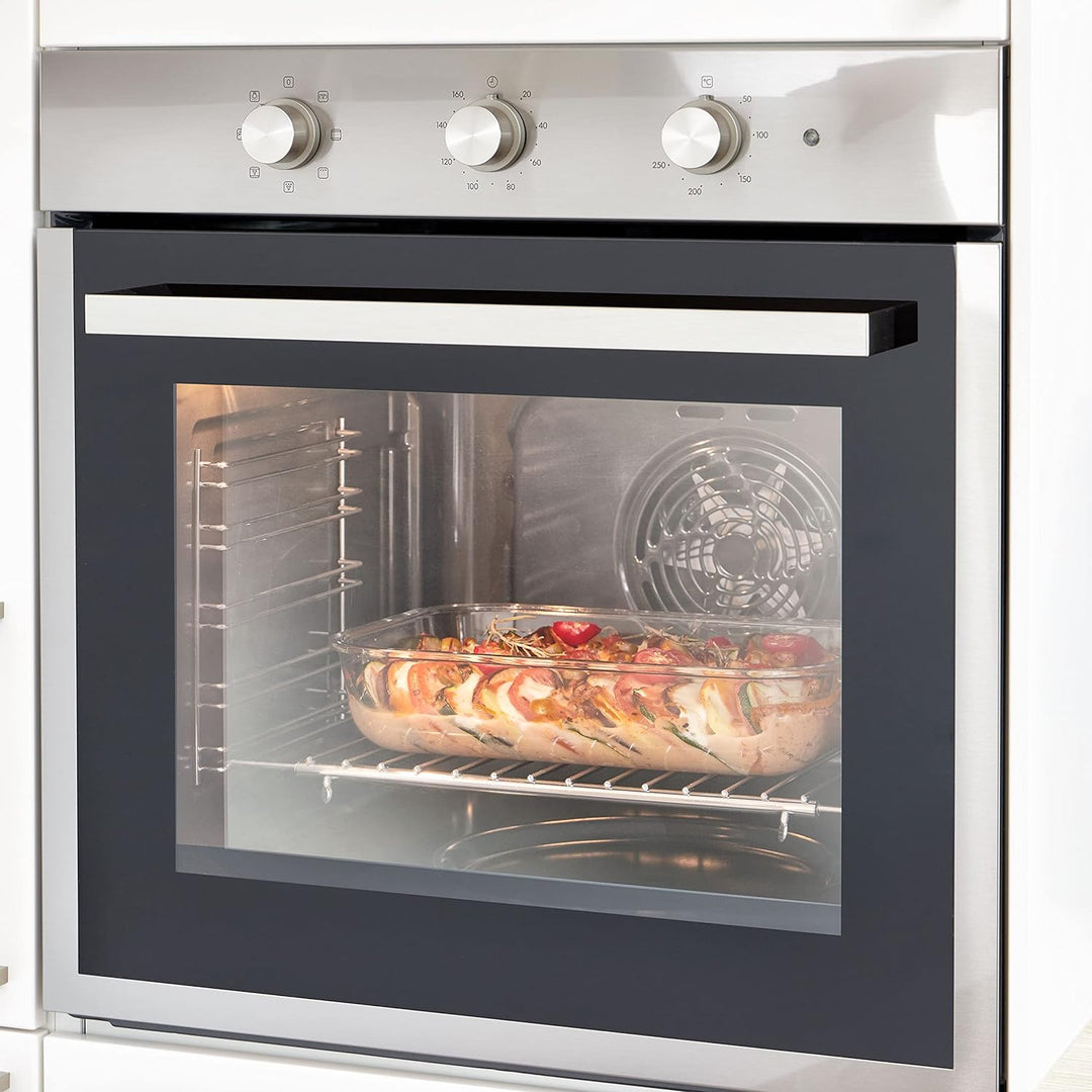 Grizzly XXL Glas Frischhaltedose, 3600 ml, luftdicht, rechteckig, Click-Verschluss, vielseitige Vorr