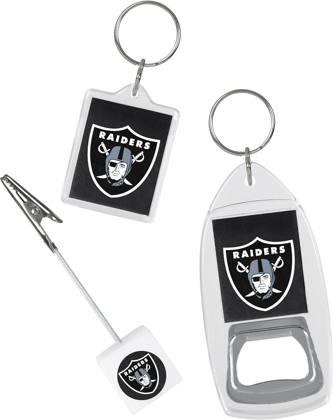 FOCO Las Vegas Raiders NFL Amerikanischer Fussball Packung mit 6 Weihnachtsfeier Gefälligkeiten