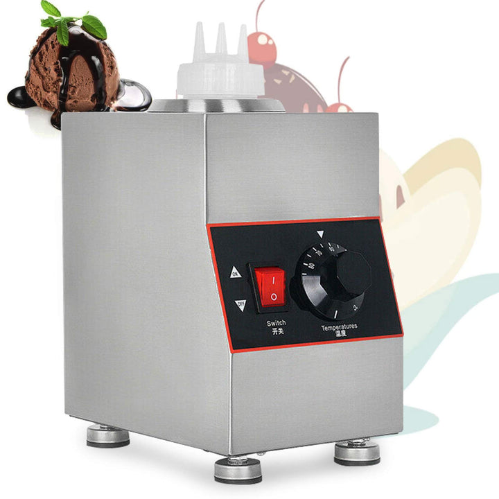 Sossenwärmer Saucenwärmer, 1x Quetschflaschen Edelstahl warmhalten 30-85 °C 80 W, Saucenspender Sauc