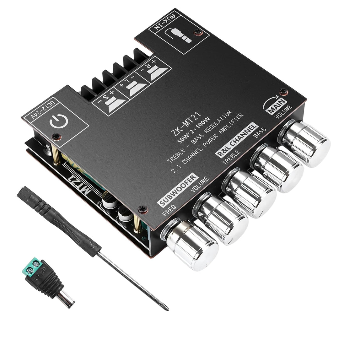 HiFi Audio Verstärker: 2x50W + 100W 2.1-Kanal-Subwoofer Verstärker-Platine-mit-bluetooth Höhen und B